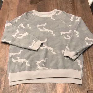 Camo French Terry Aerie Crew Neck Sweatshirt